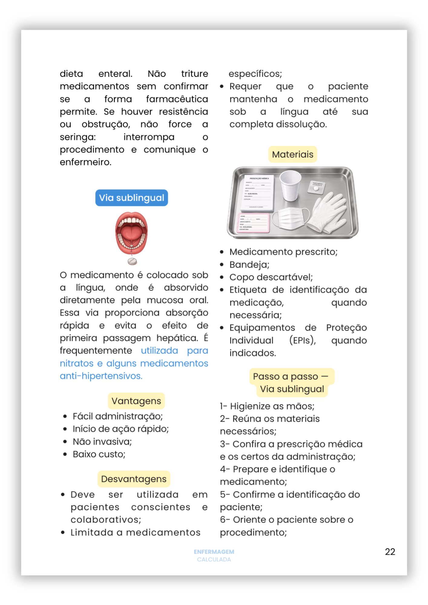 Página 5 do guia Farmacologia Básica e Administração de Medicamentos