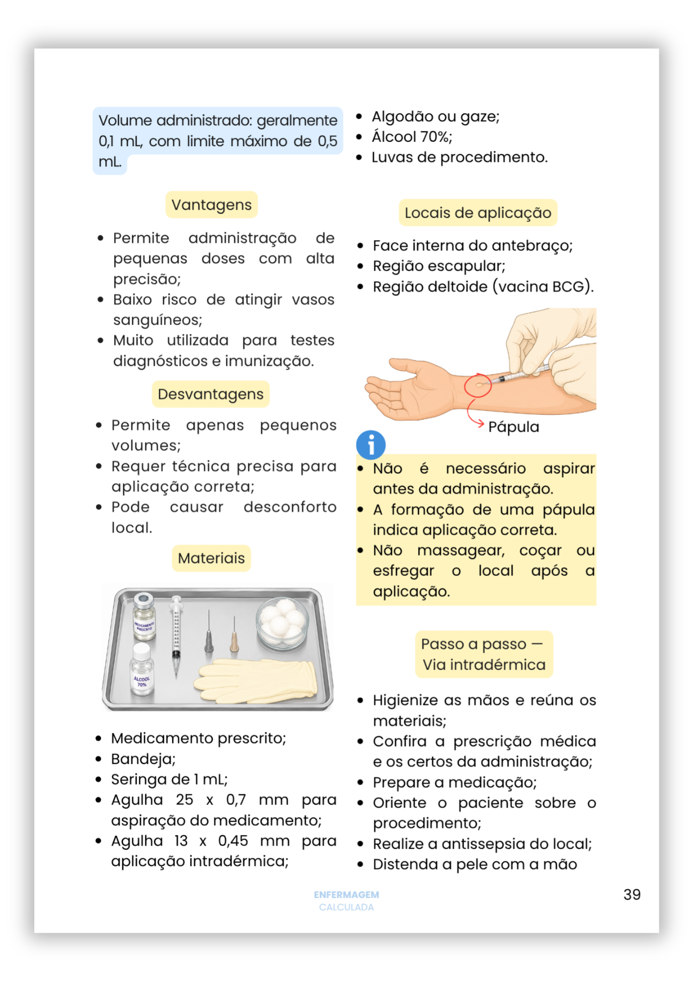 Página 6 do guia Farmacologia Básica e Administração de Medicamentos